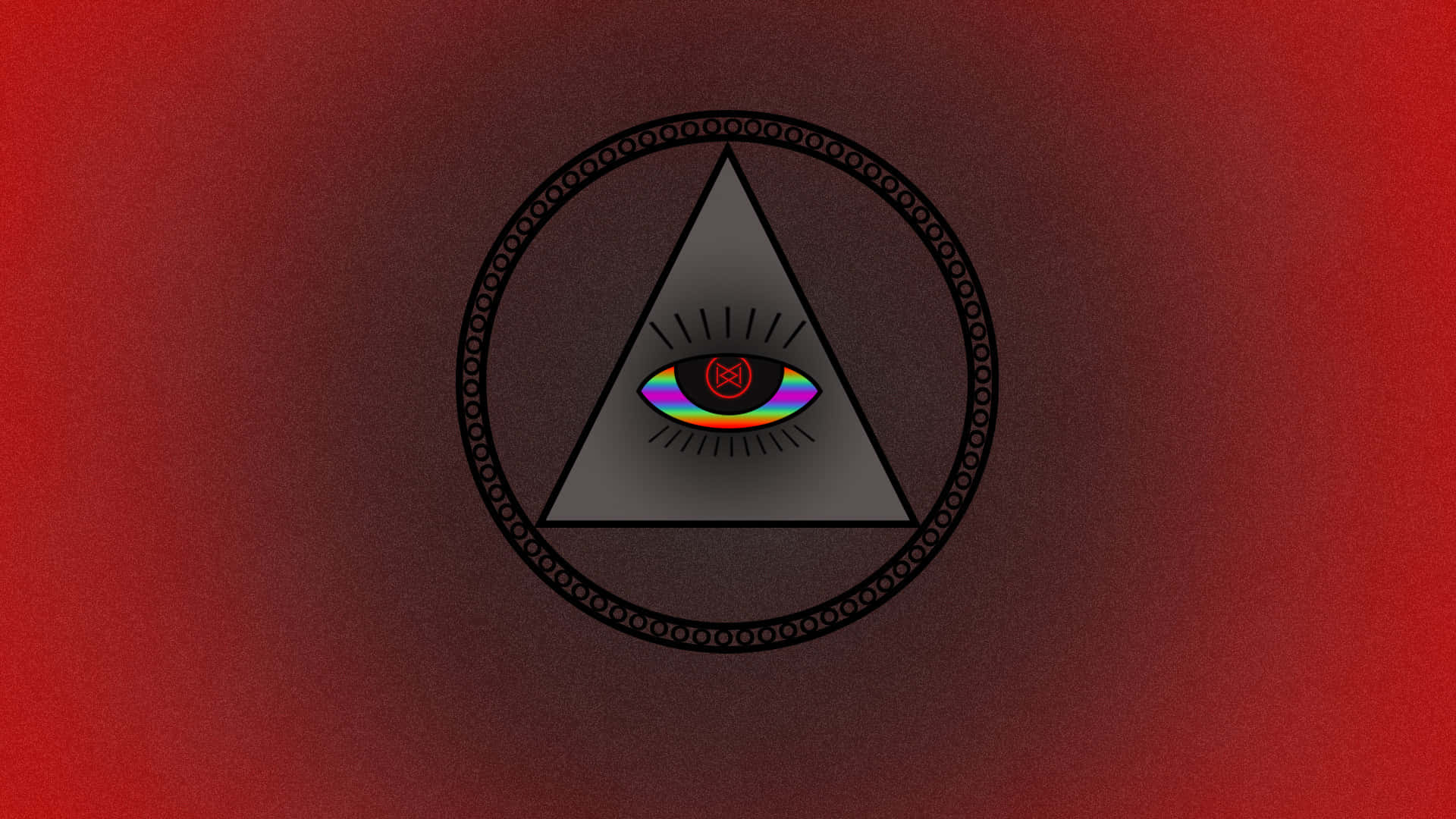 A Triangle With An Eye In The Middle