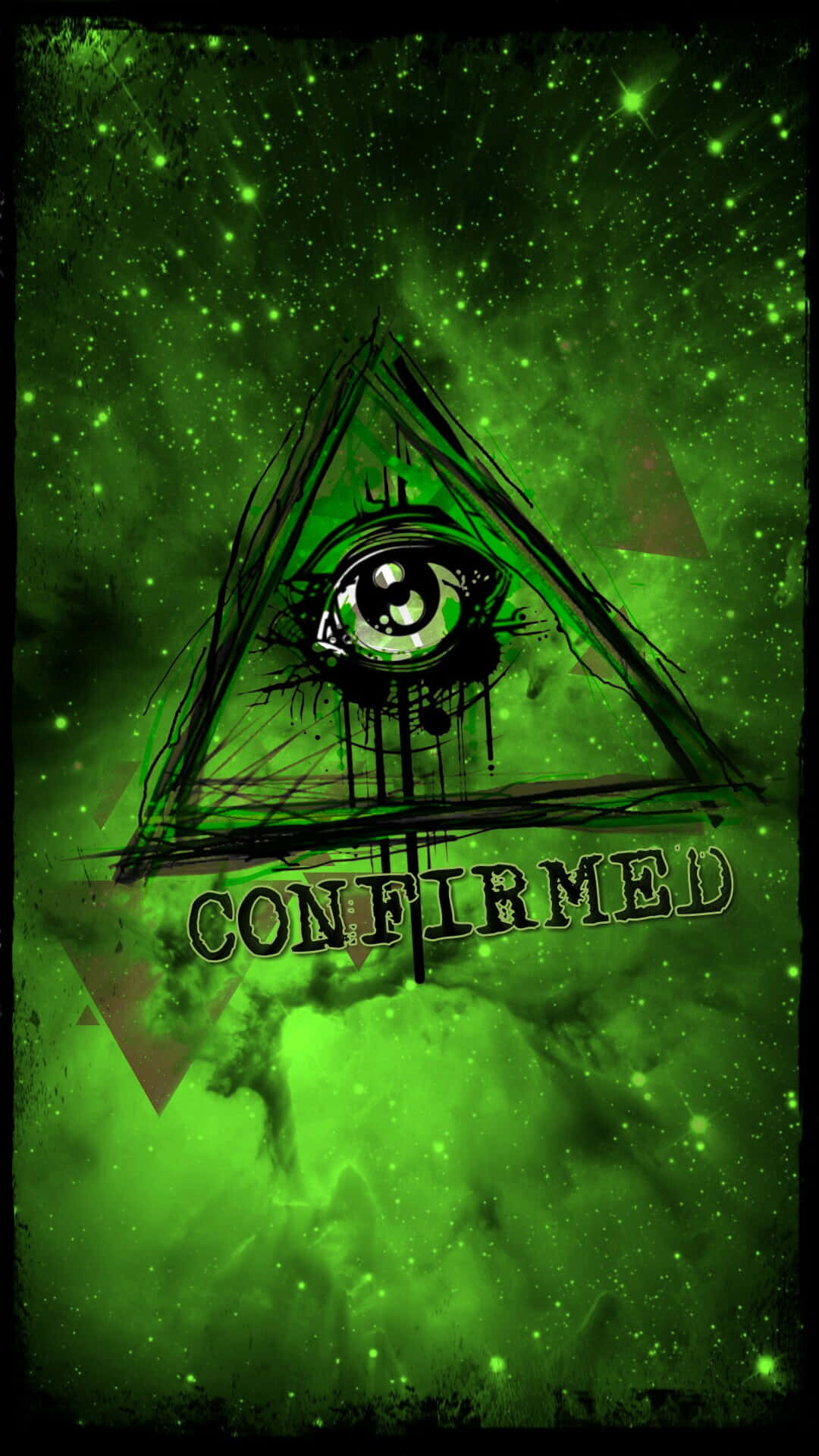 The Green Triangle With The Words'confused'on It