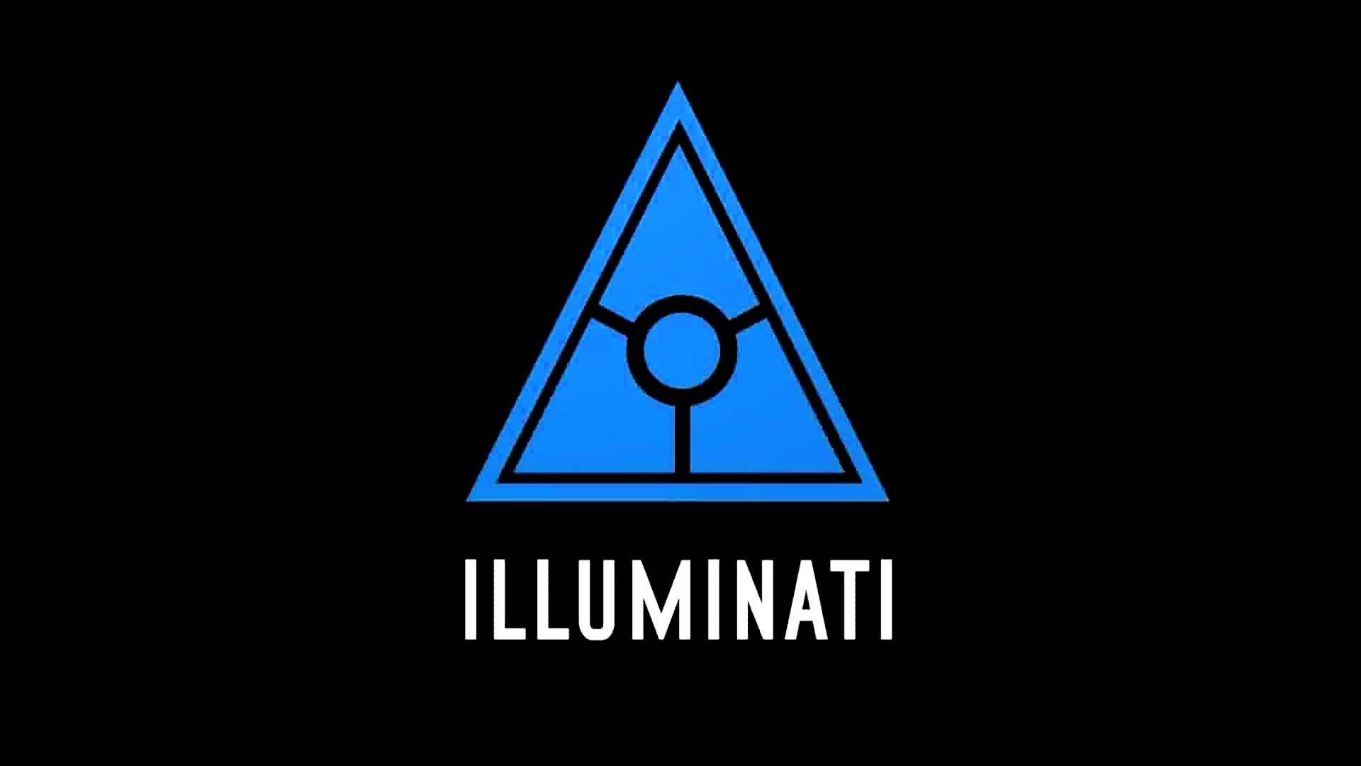 The Mysterious Illuminati – Symbolic Blue Triangle Wallpaper
