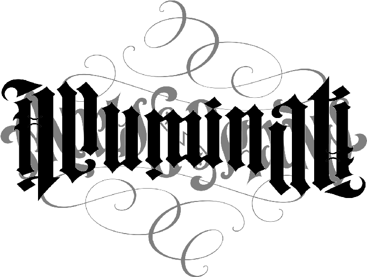 Illuminati Ornate Script Logo PNG