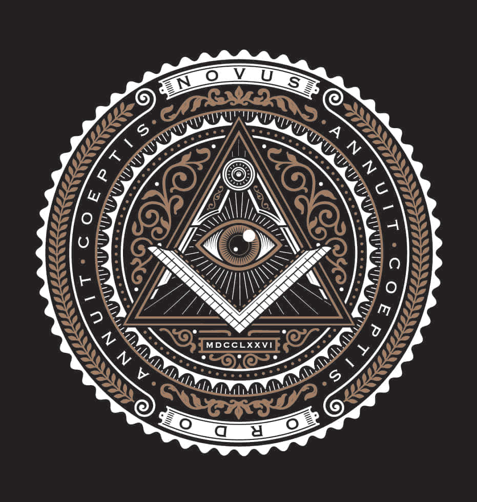 Masonic Symbol With A Masonic Eye