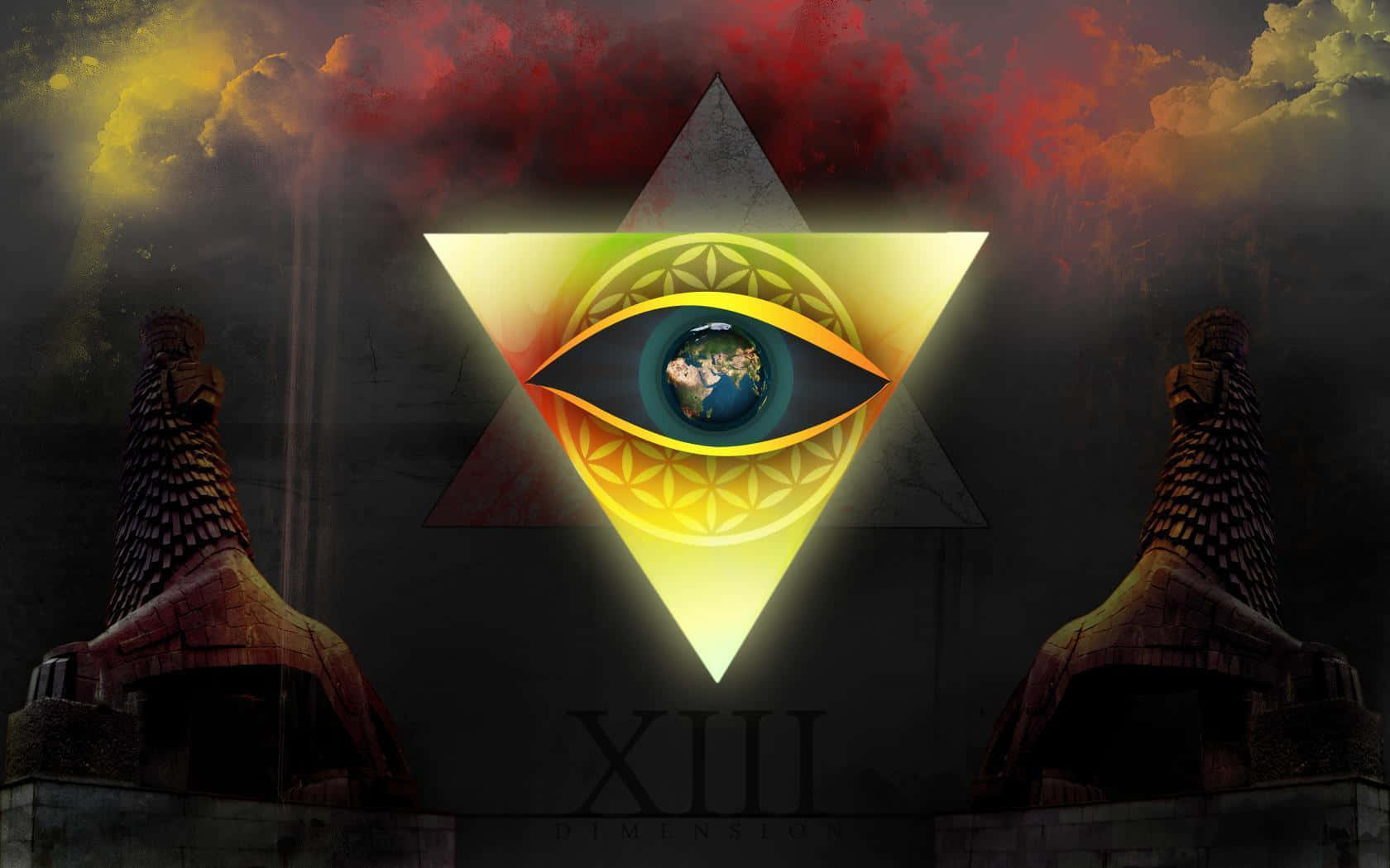 Caption: Visual Interpretation of Illuminati Symbolism