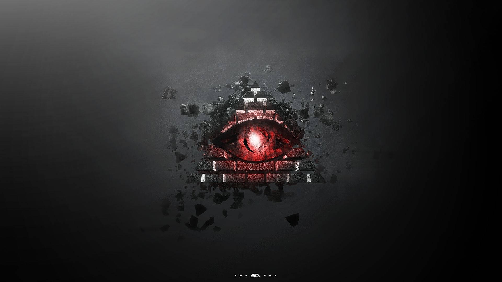Illuminati Red Eye Illusion Wallpaper