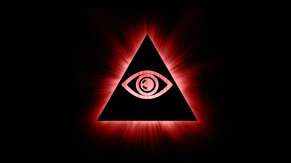 Illuminati Red Triangle Eye Wallpaper