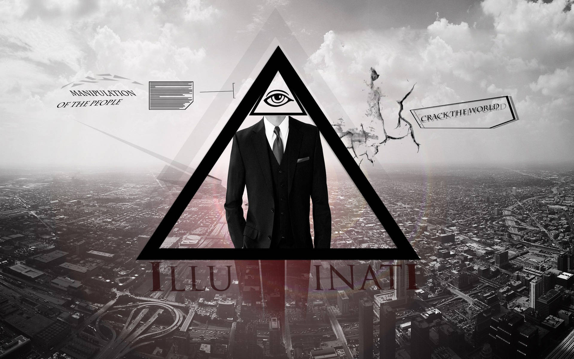 Illuminati Triangle Man Wallpaper