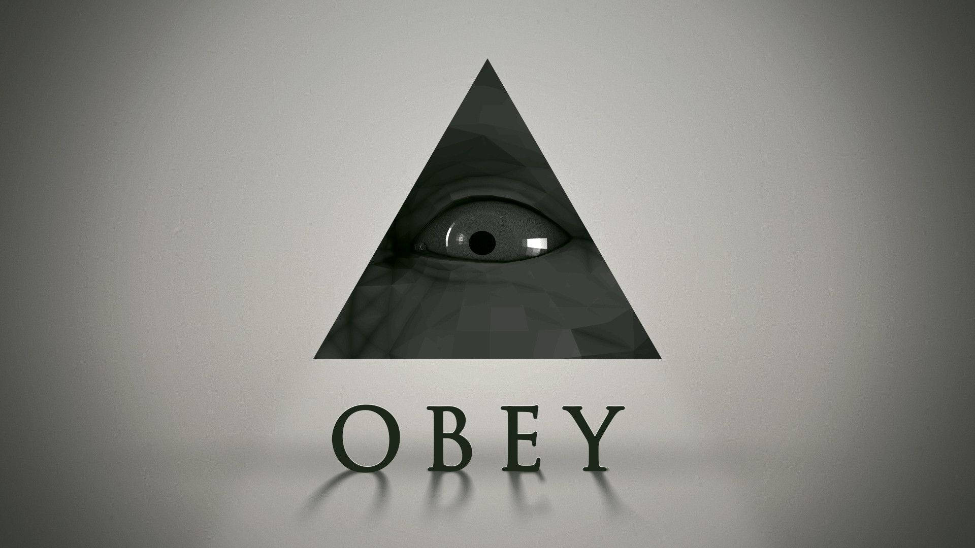 Unveiling the Mystery: Illuminati Triangle Obey Wallpaper