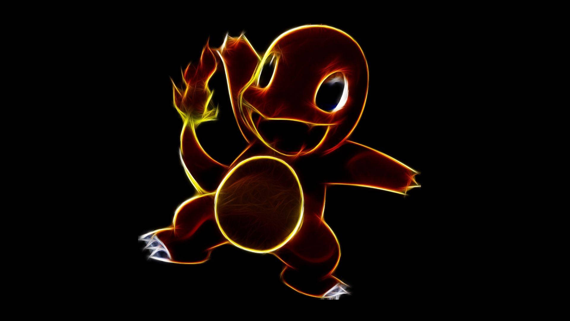 Illuminating Charmander In Pokémon Wallpaper