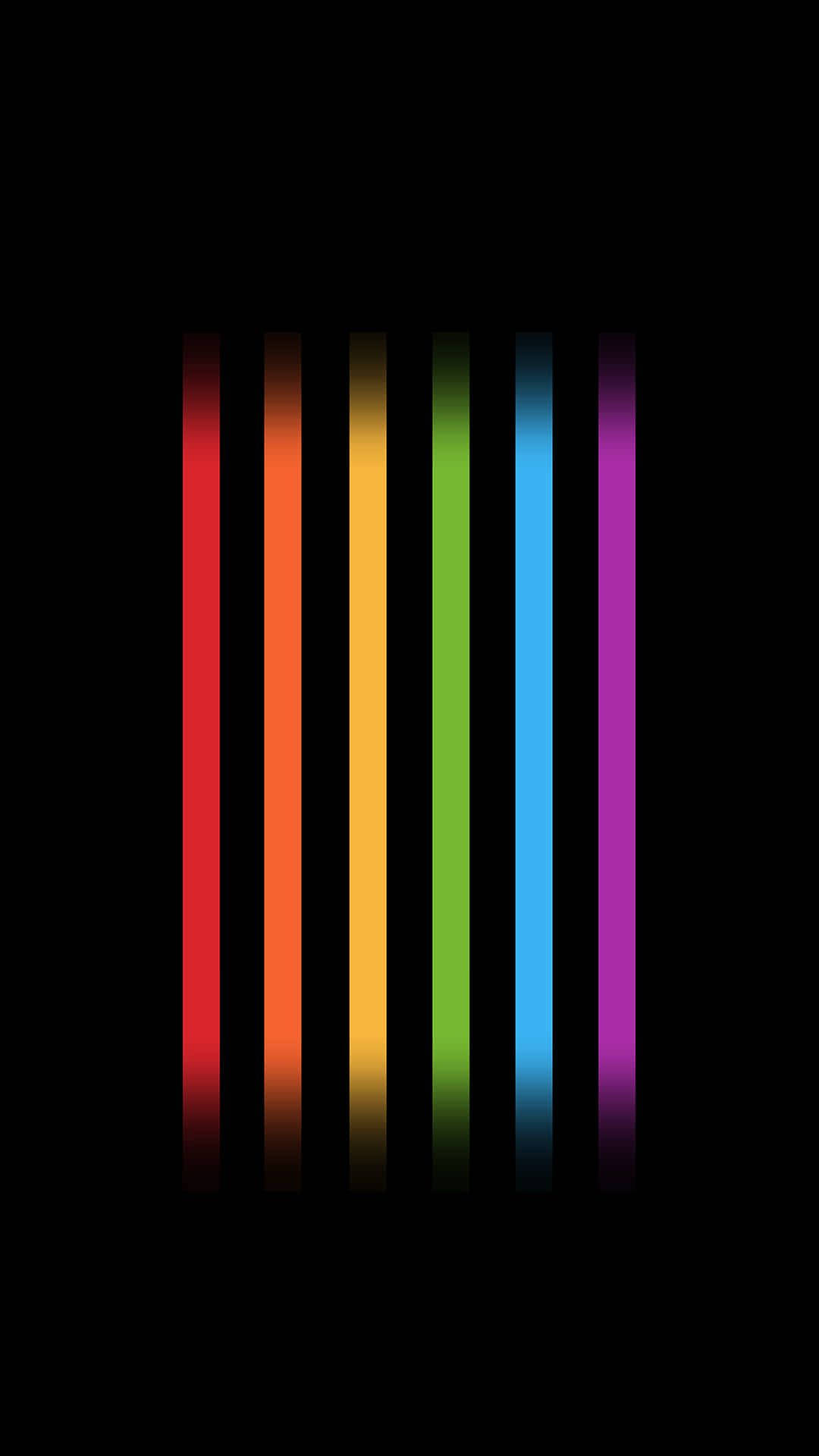 Illuminating Rainbow Lines Of Pride Background
