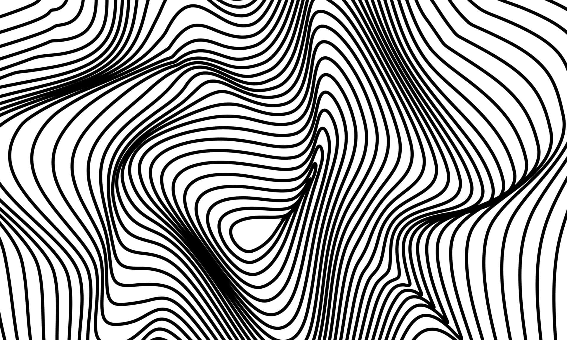 A Black And White Abstract Pattern With Lines