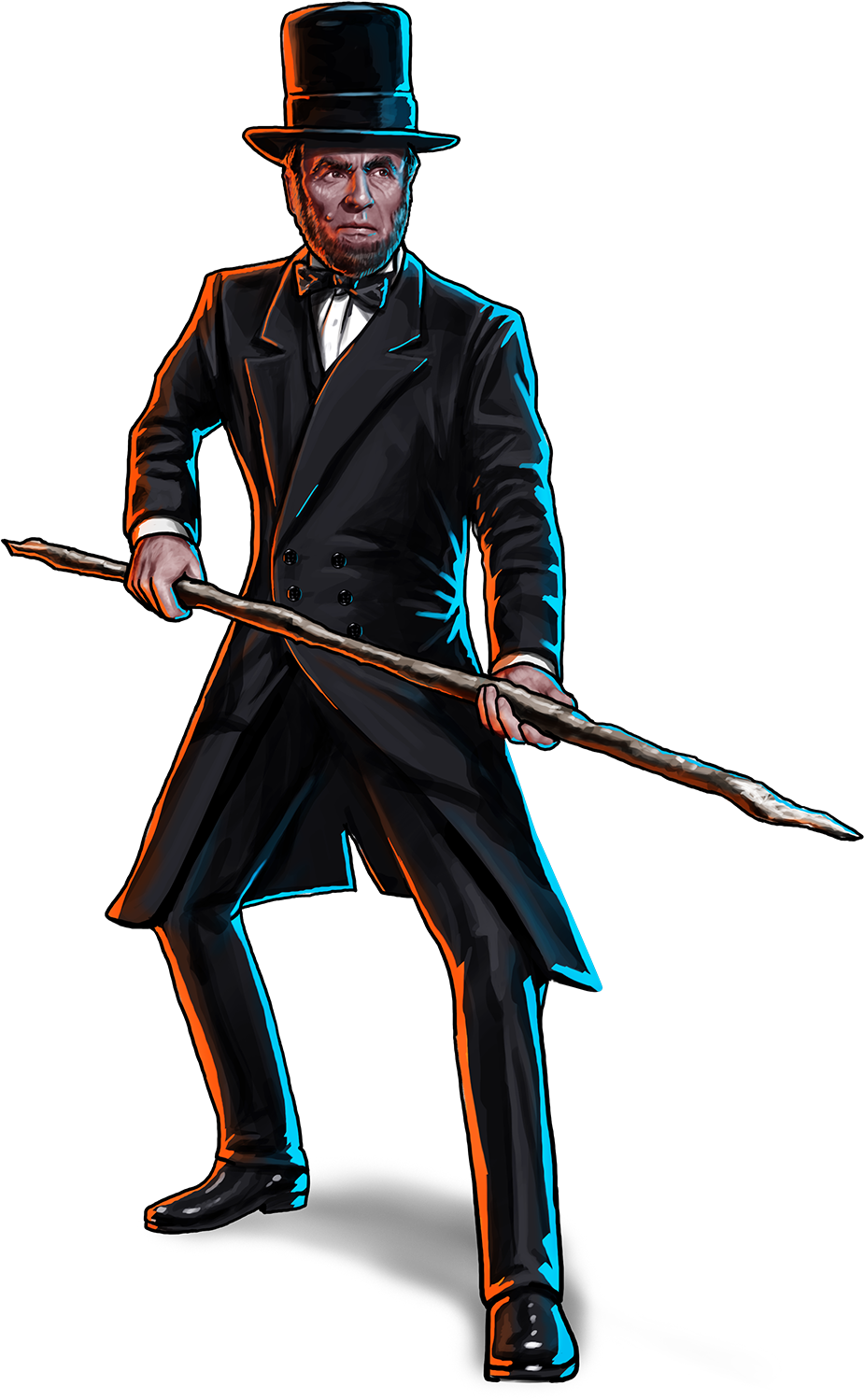 Illustrated Lincolnwith Spear PNG