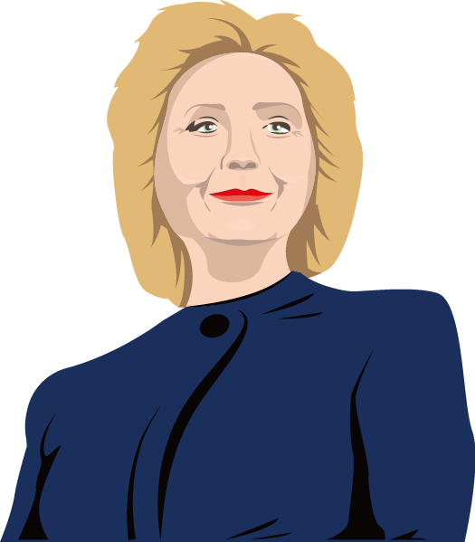 Illustrated Portraitofa Womanin Blue PNG