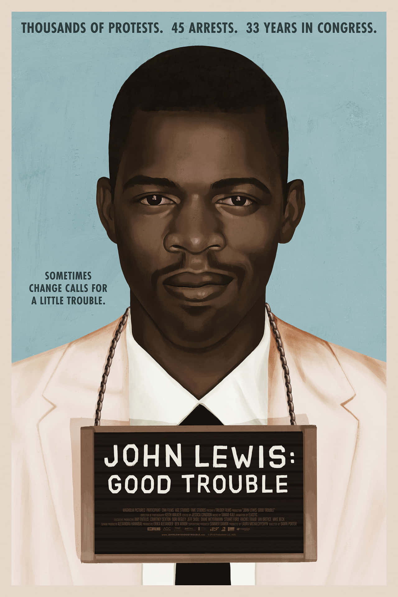 Caption: Inspirational John Lewis Film Poster Illustration Wallpaper