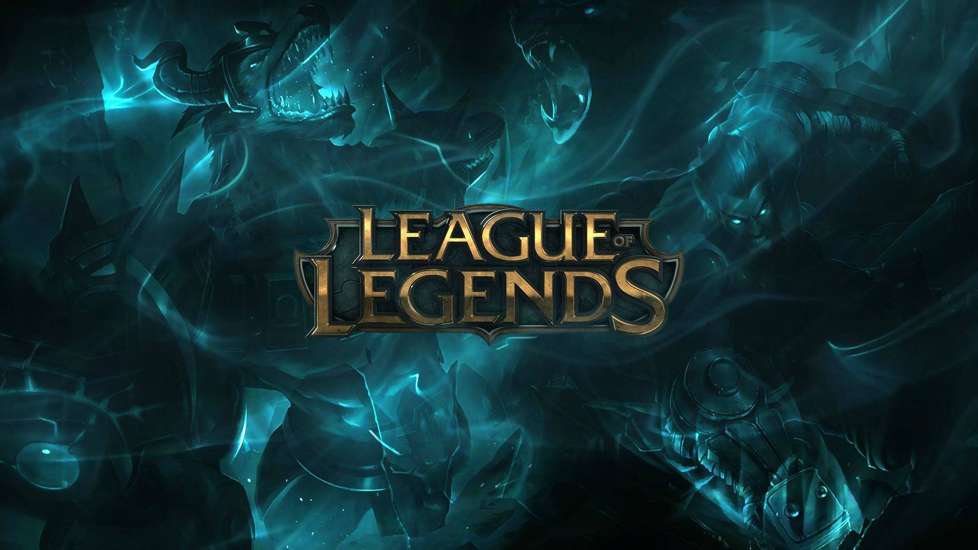 Illustration Of League Of Legends Logo Wallpaper