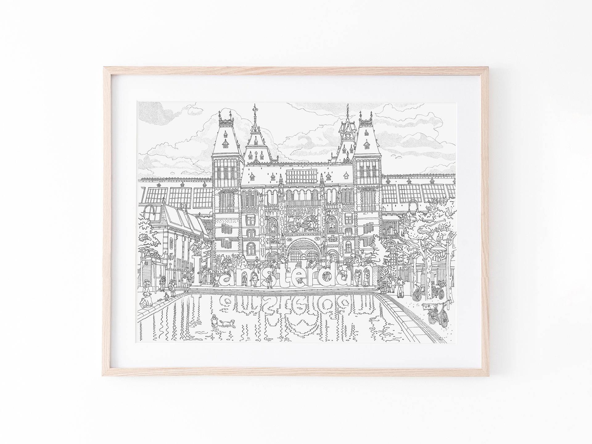 Illustration Of Rijksmuseum Background