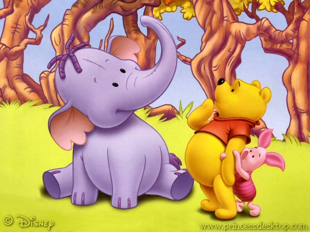 Illustration Of Winnie The Pooh Iphone Theme Background
