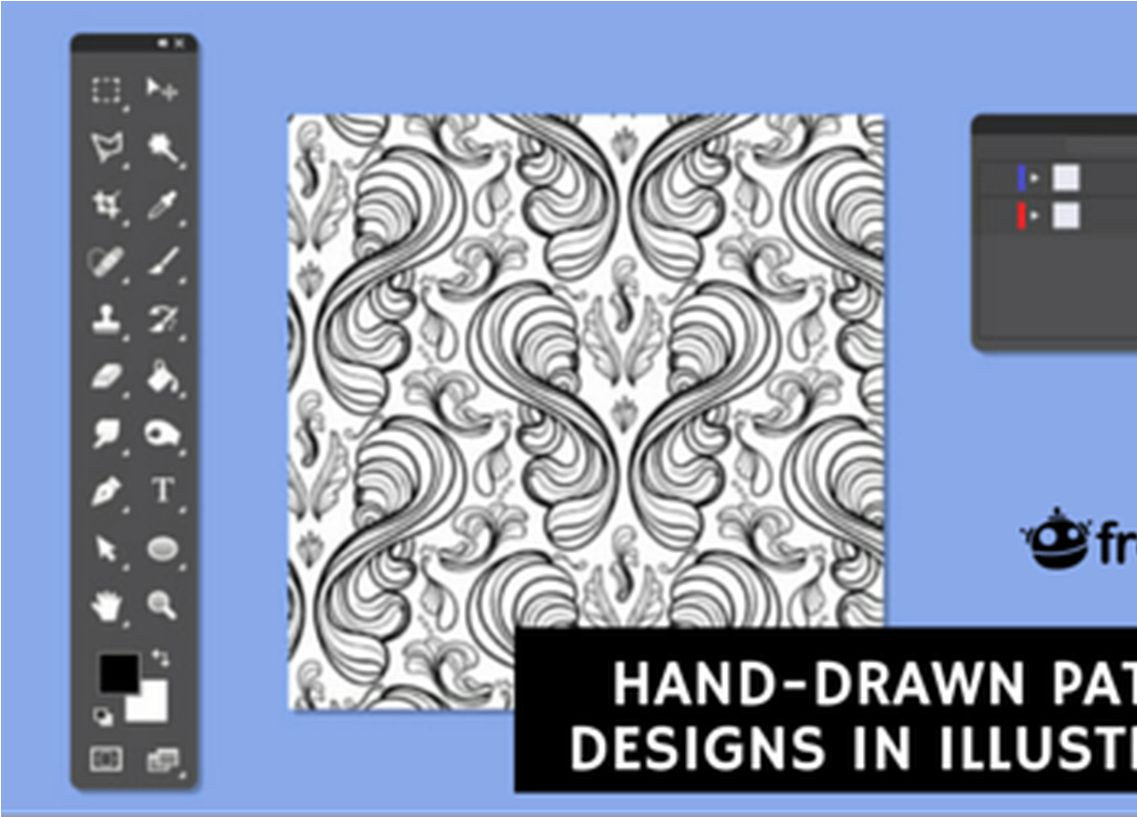 Illustration Software Interfacewith Pattern Design PNG