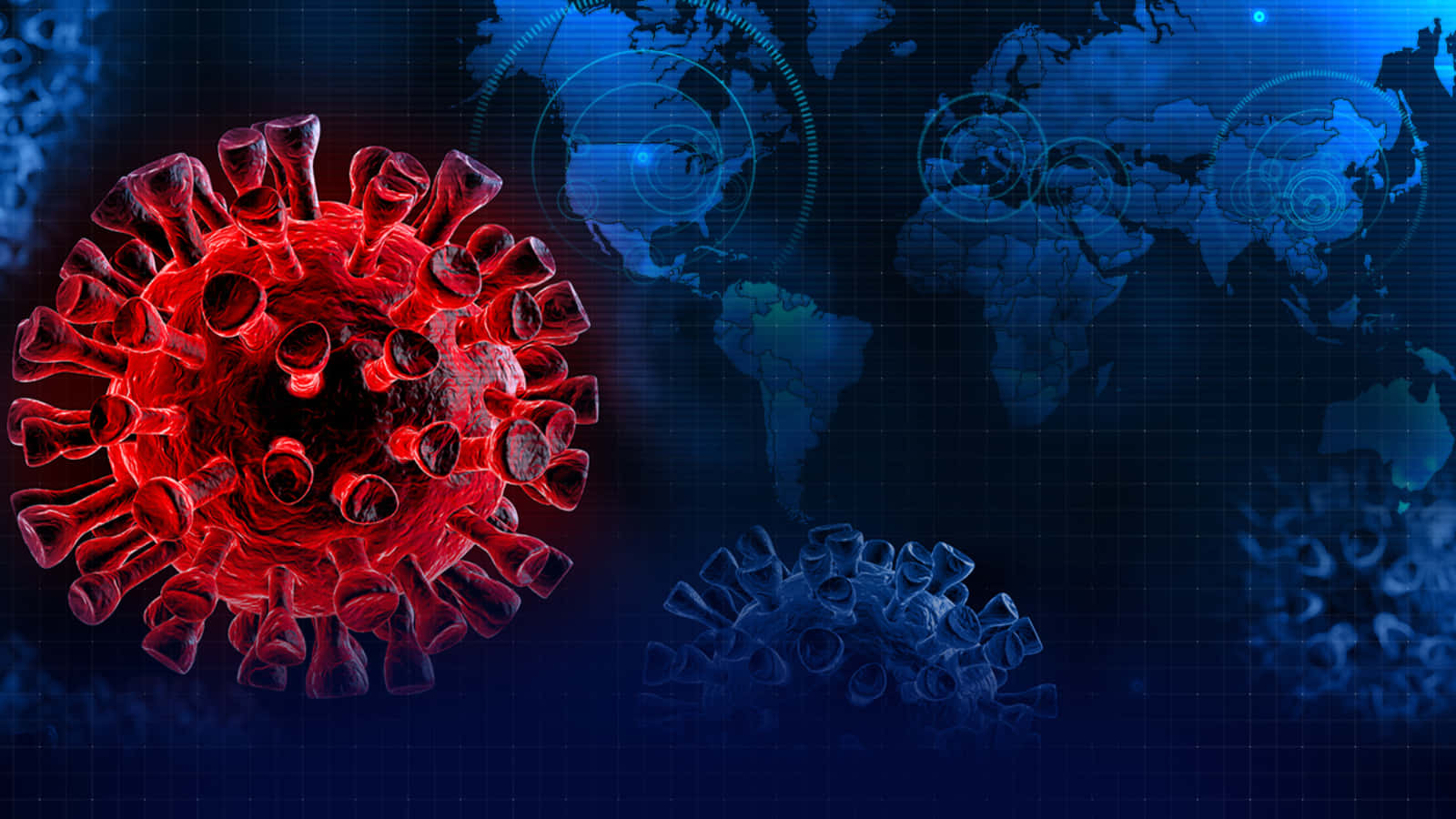 Illustrazionedel Coronavirus Sotto Il Microscopio