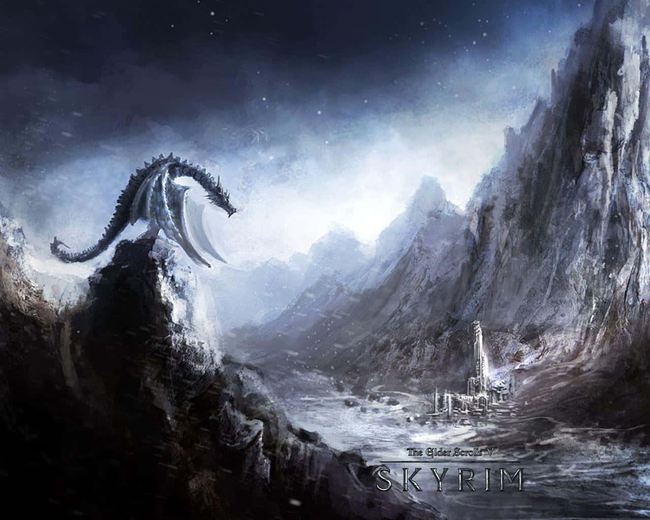 Ilmaestoso Paesaggio Di The Elder Scrolls V: Skyrim