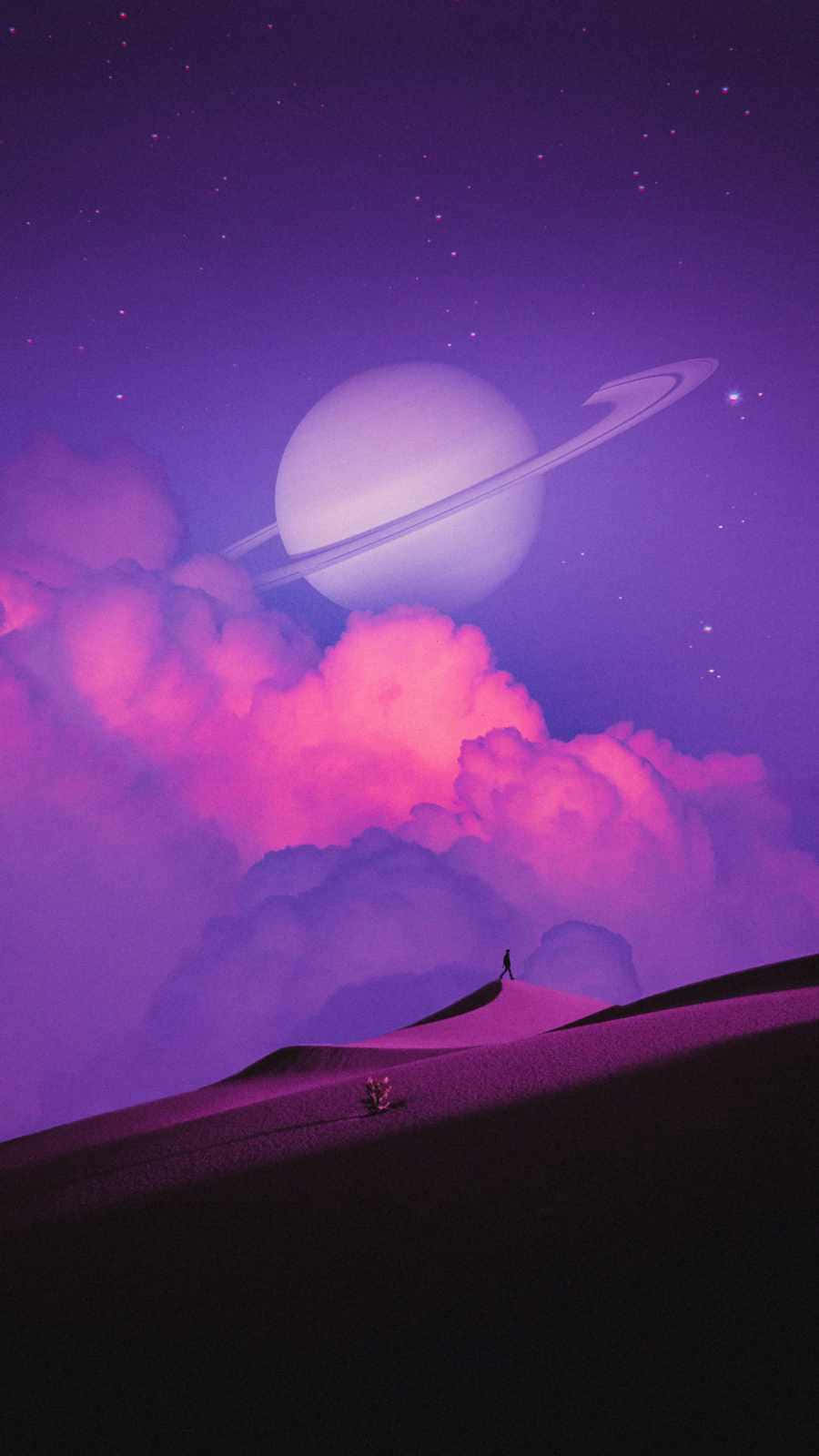 Ilmaestoso Saturno E I Suoi Anelli