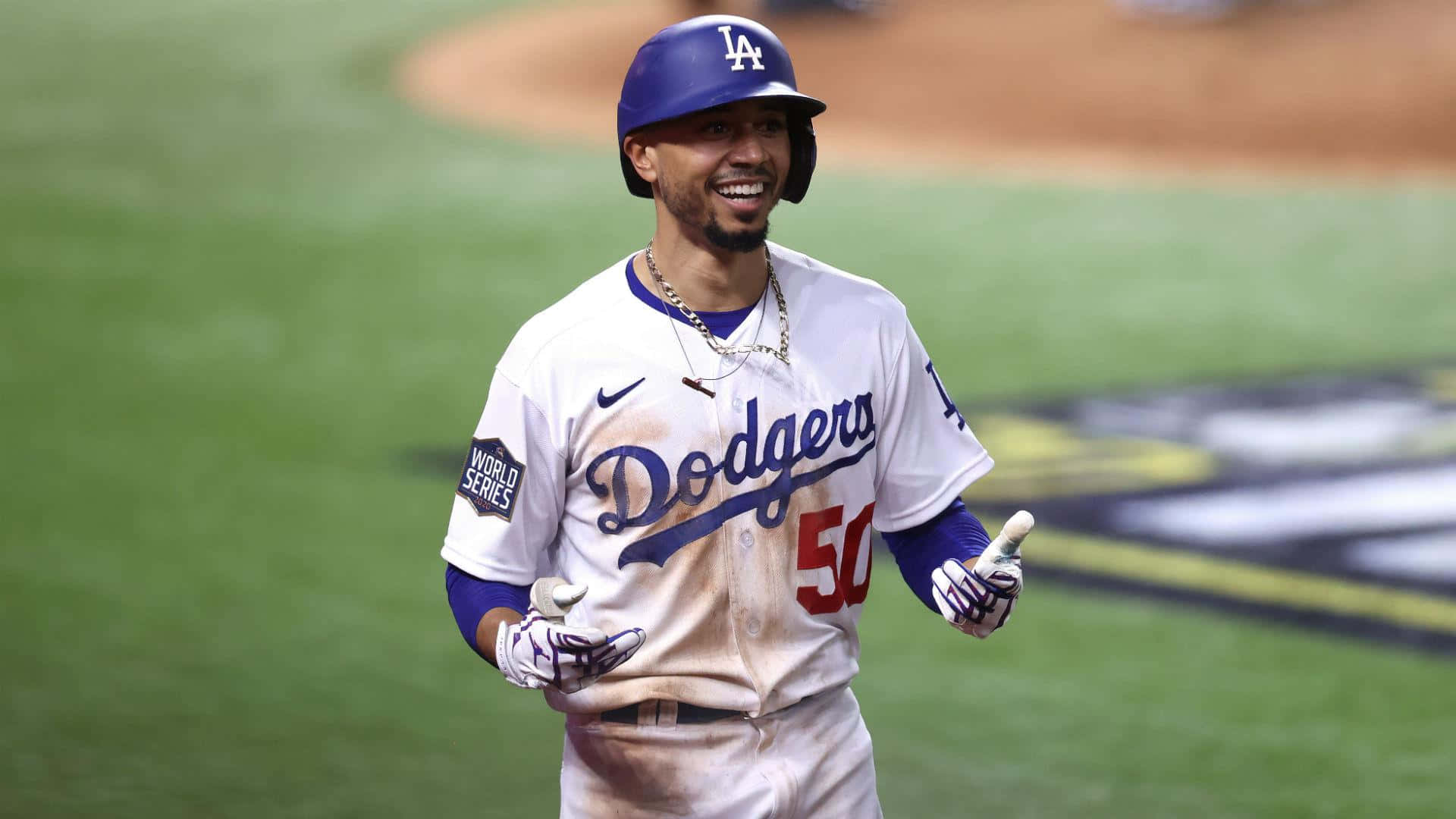 Ilos Angeles Dodgers Festeggiano La Vittoria Sul Campo.