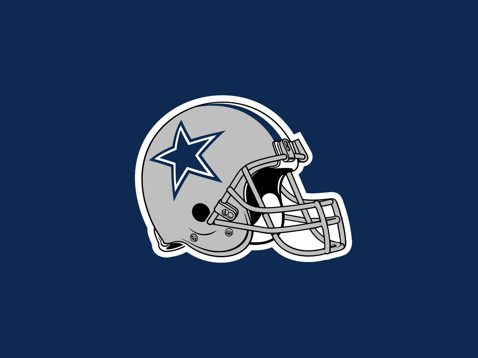 Ilustracióndel Casco De Los Dallas Cowboys. Fondo de pantalla