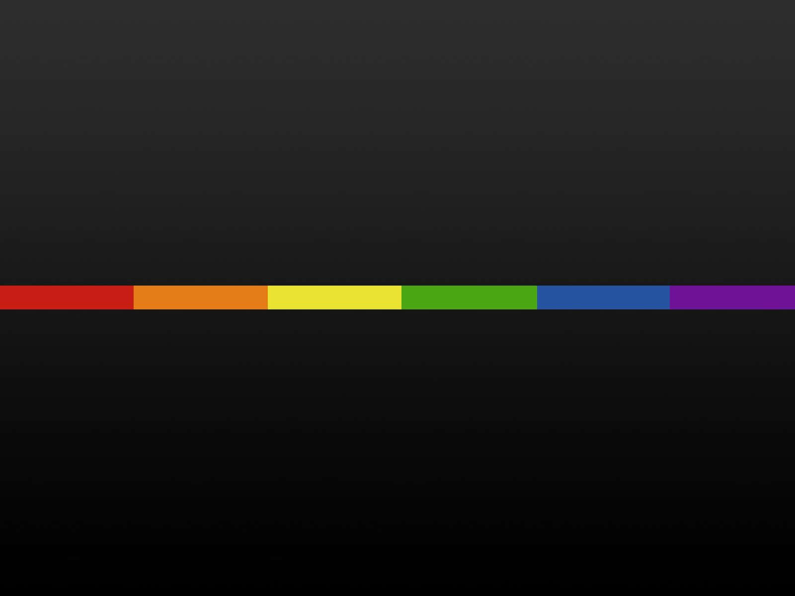 Rainbow - Coloured Line On A Black Background Wallpaper