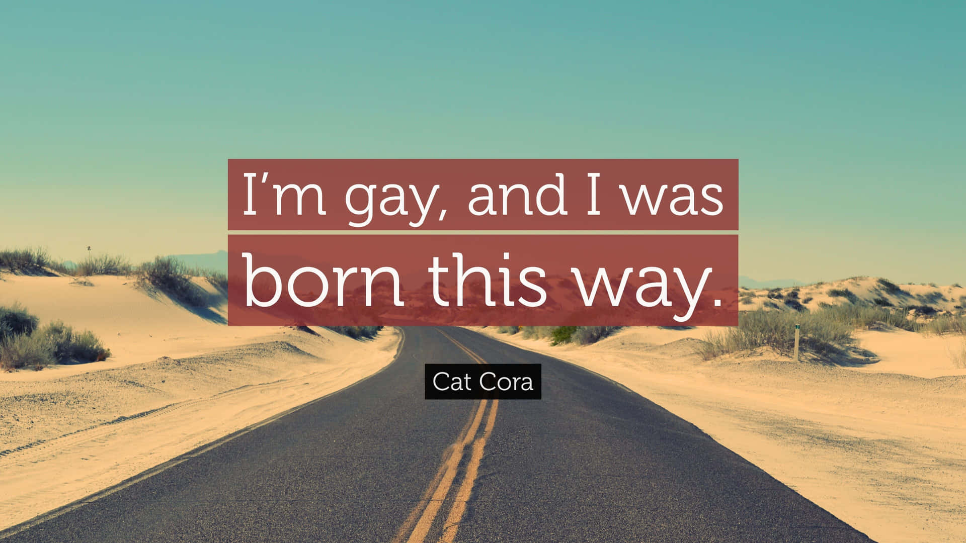 I'm Gay Quote Wallpaper