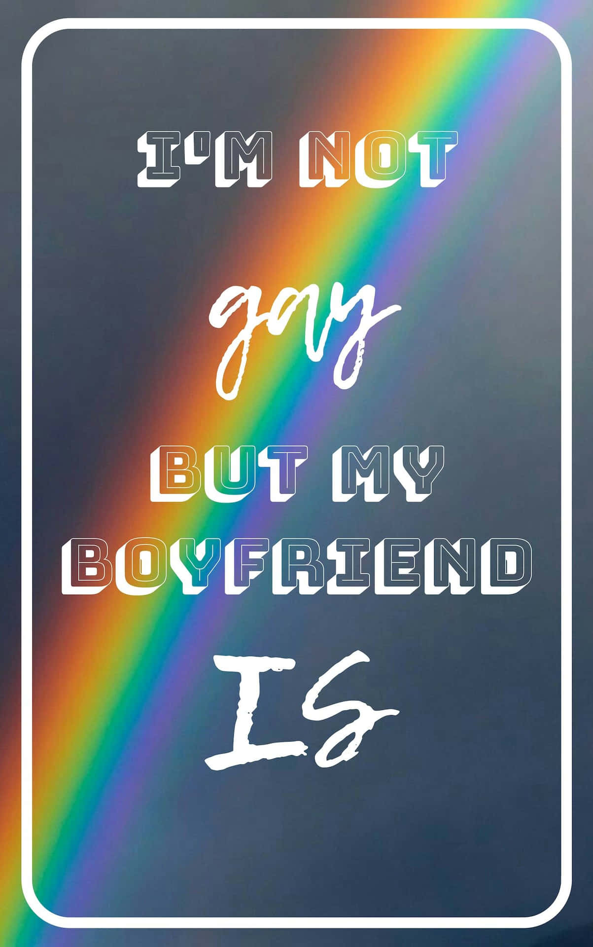 I'm Gay Cute Saying Wallpaper