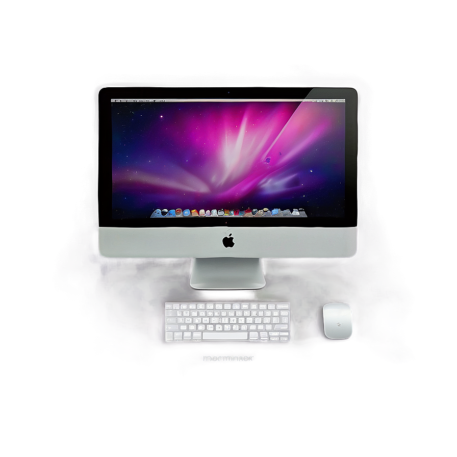 Imac With Wallpaper Png 05252024 PNG