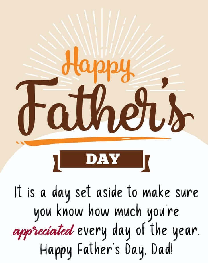 Imagencon Mensaje De Agradecimiento Para El Día Del Padre.