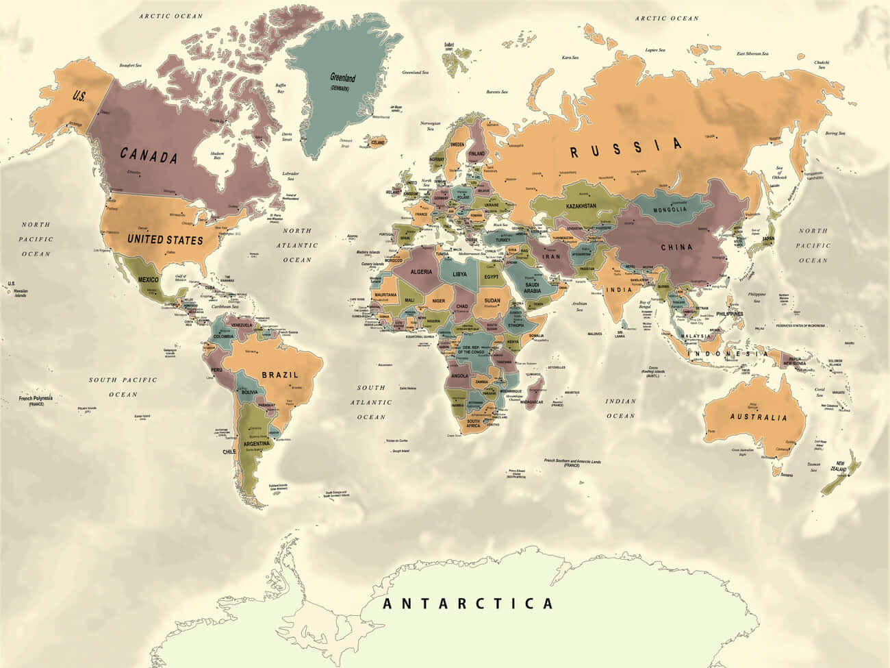 Imagens Do Mapa Mundial 1300 X 975