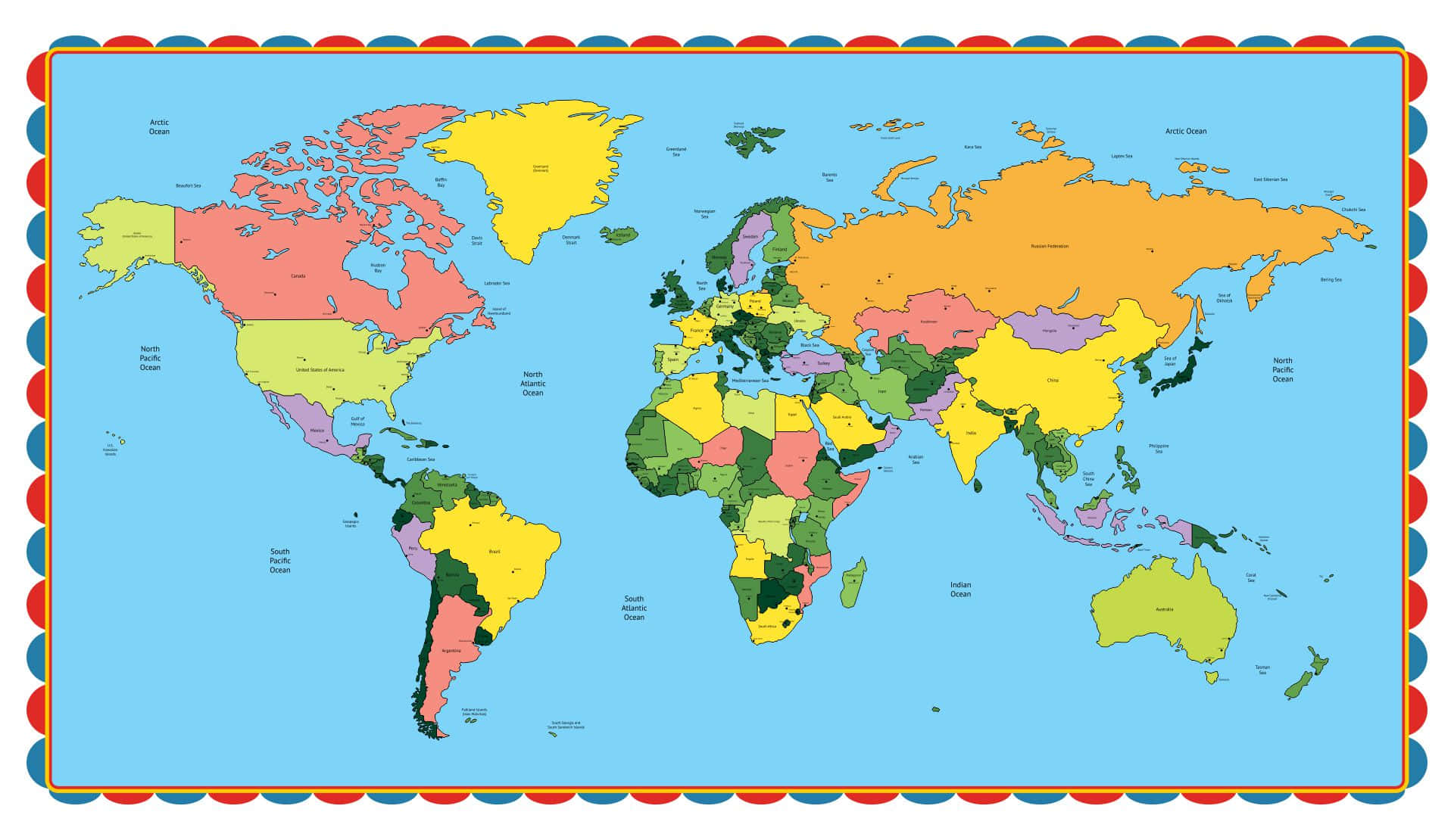Imagens Do Mapa Mundial 1920 X 1110