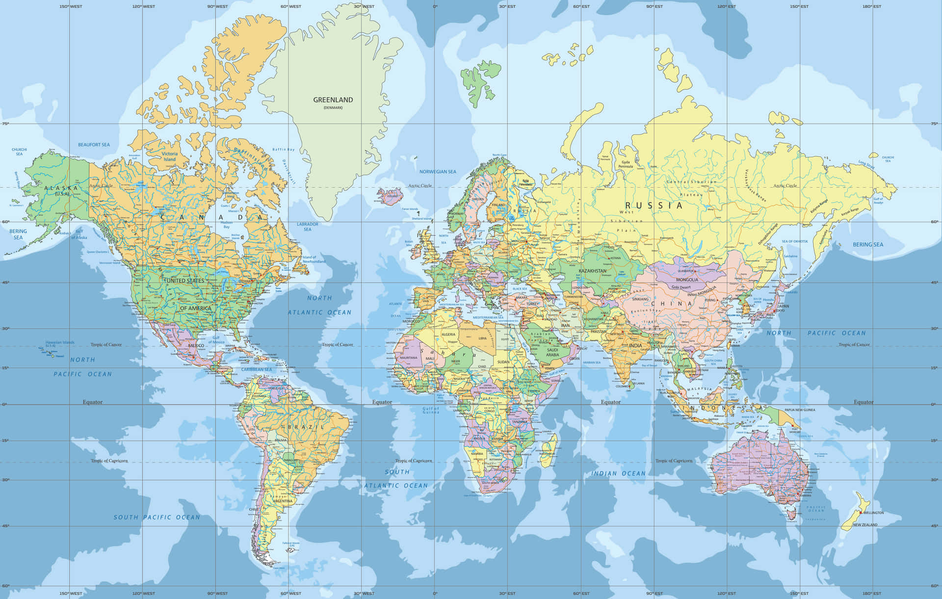 Imagens Do Mapa Mundial 2560 X 1628