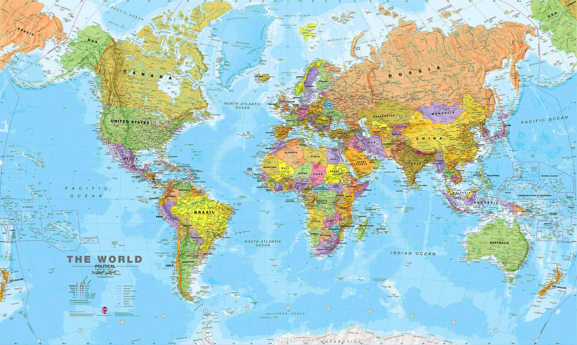 Imagens Do Mapa Mundial 3840 X 2299