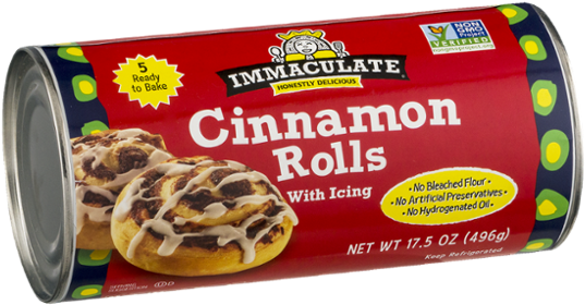 Immaculate Cinnamon Rolls Can PNG