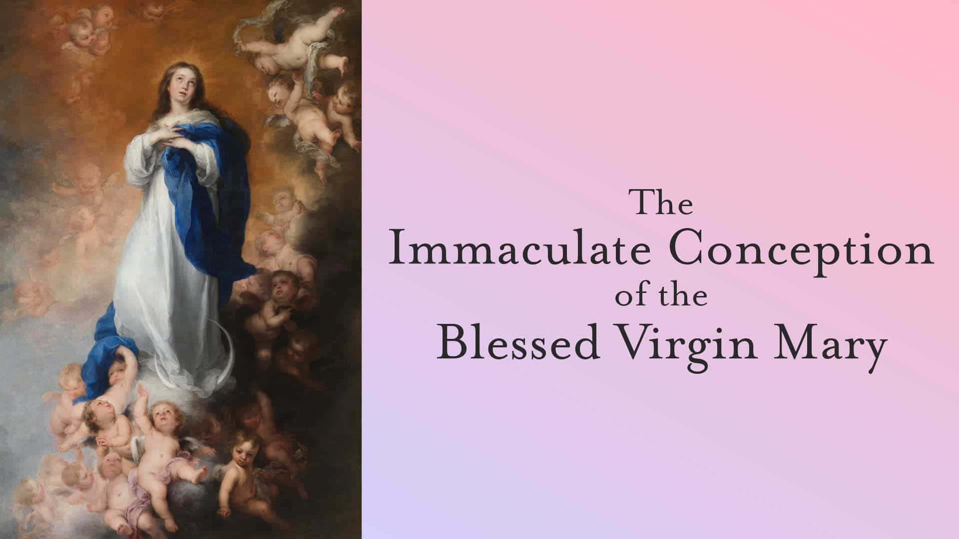 Immaculate Conception Poster With Mary Wallpaper