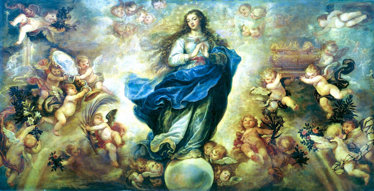 Immaculate Mary In Painting Wallpaper