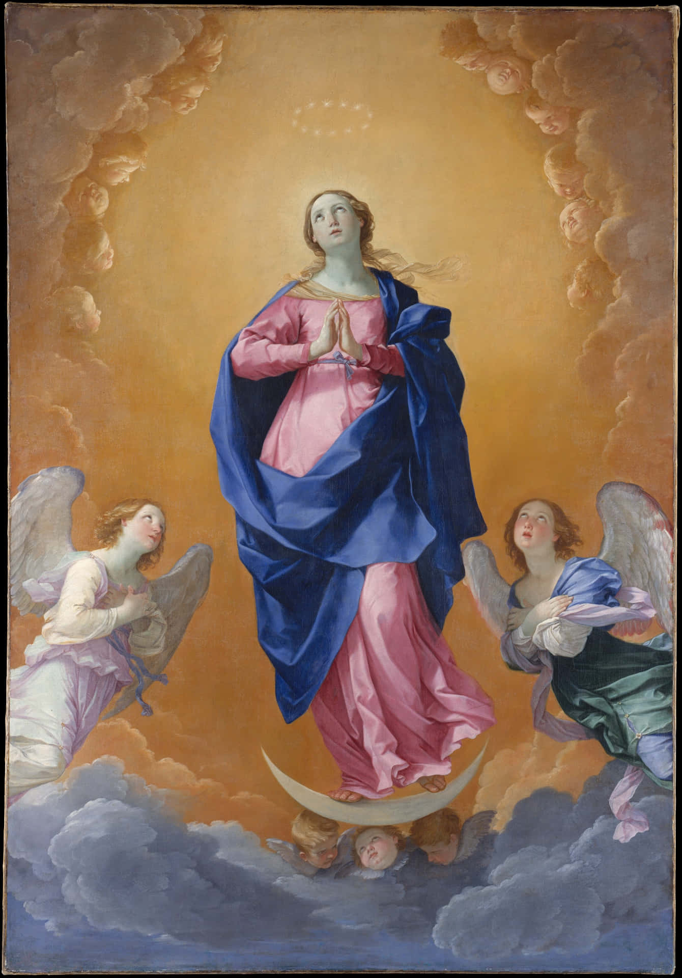 Immaculate Mary Rising To Heaven Wallpaper