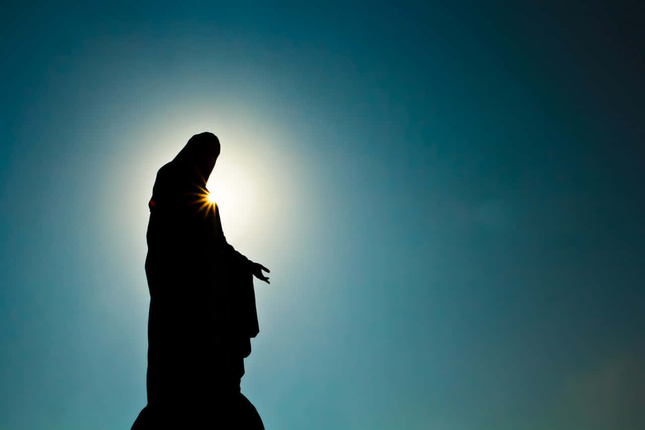 Immaculate Mary Silhouette Wallpaper