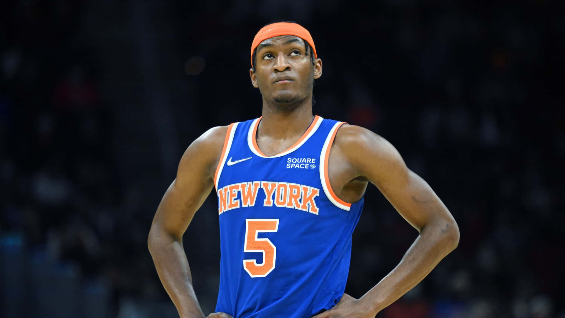 Enfoque De Immanuel Quickley Con Los Knicks Fondo de pantalla
