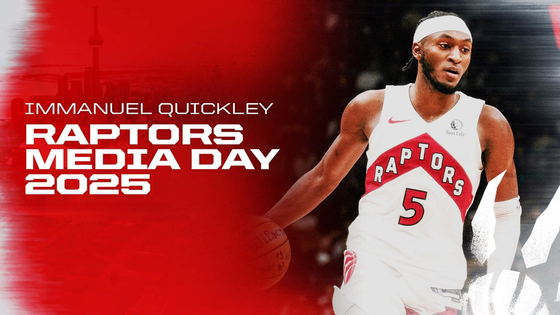 Immanuel Quickley En El Día De Medios De Los Raptors Fondo de pantalla