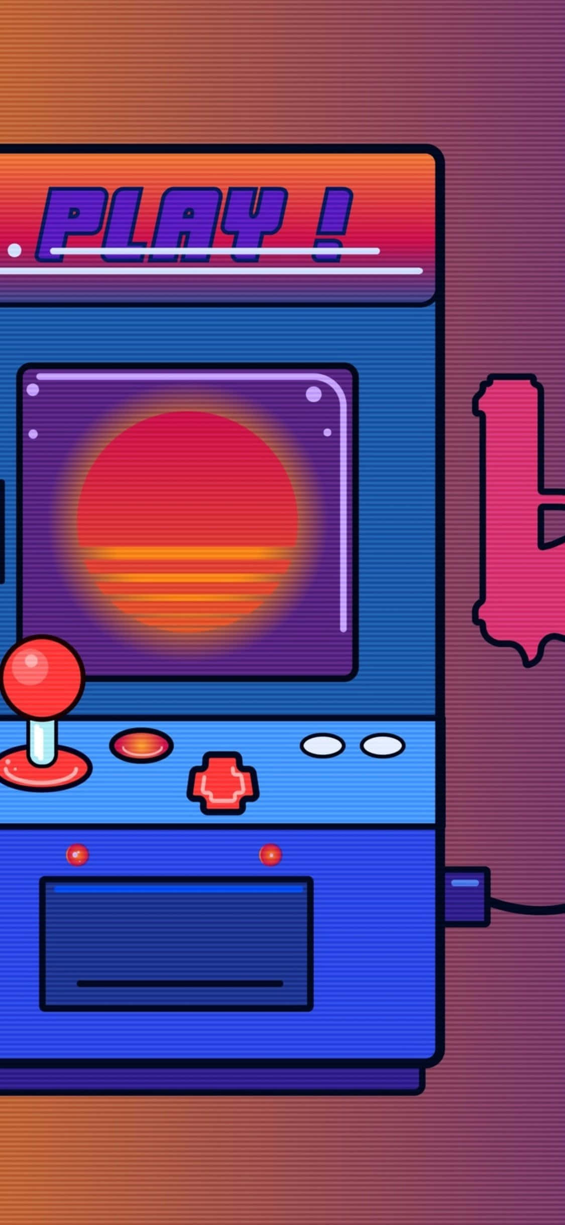 Immersive Arcade Gaming On Iphone Wallpaper