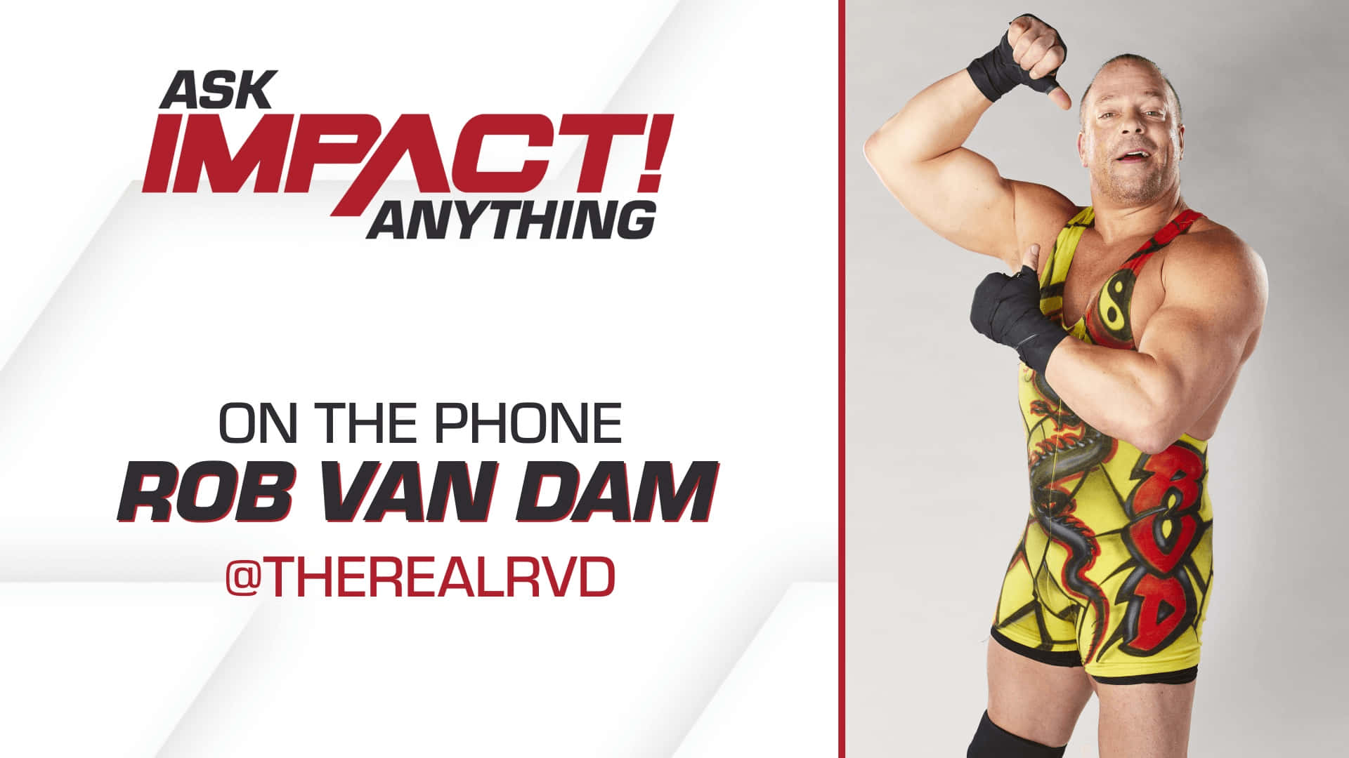 Pósterde Impact Wrestling De Rob Van Dam Fondo de pantalla