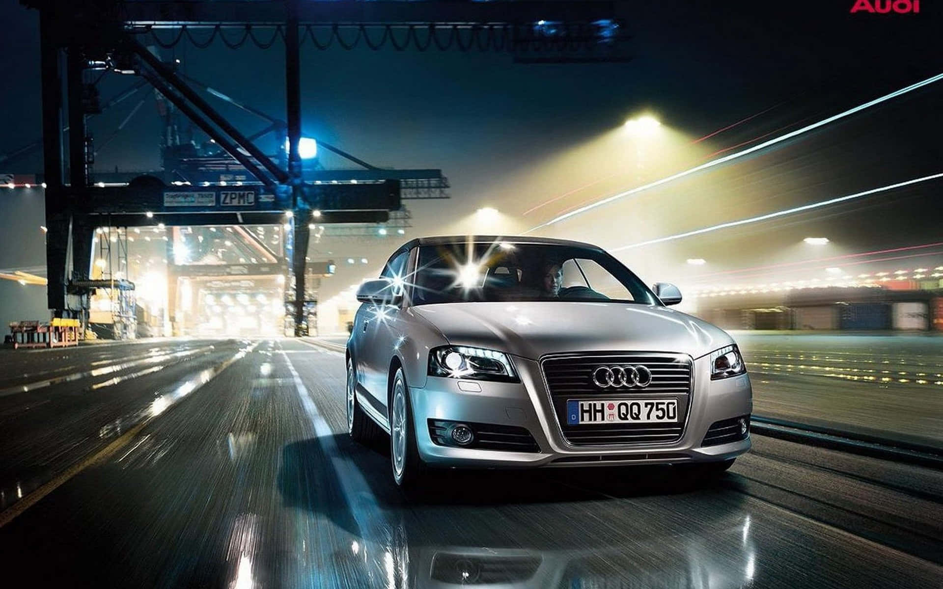 Impactantecoche De Concepto Audi En Un Entorno Dramático