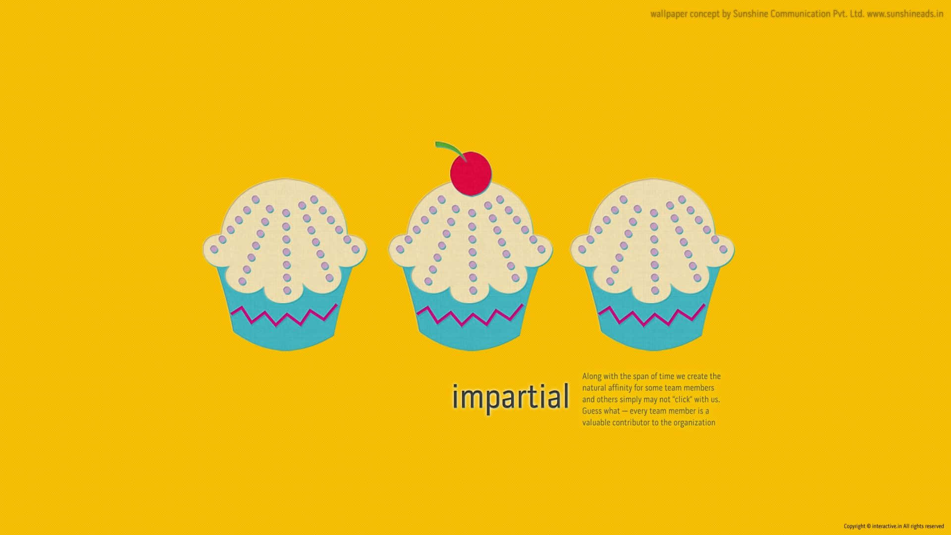 Impartial Cupcakes Wallpaper