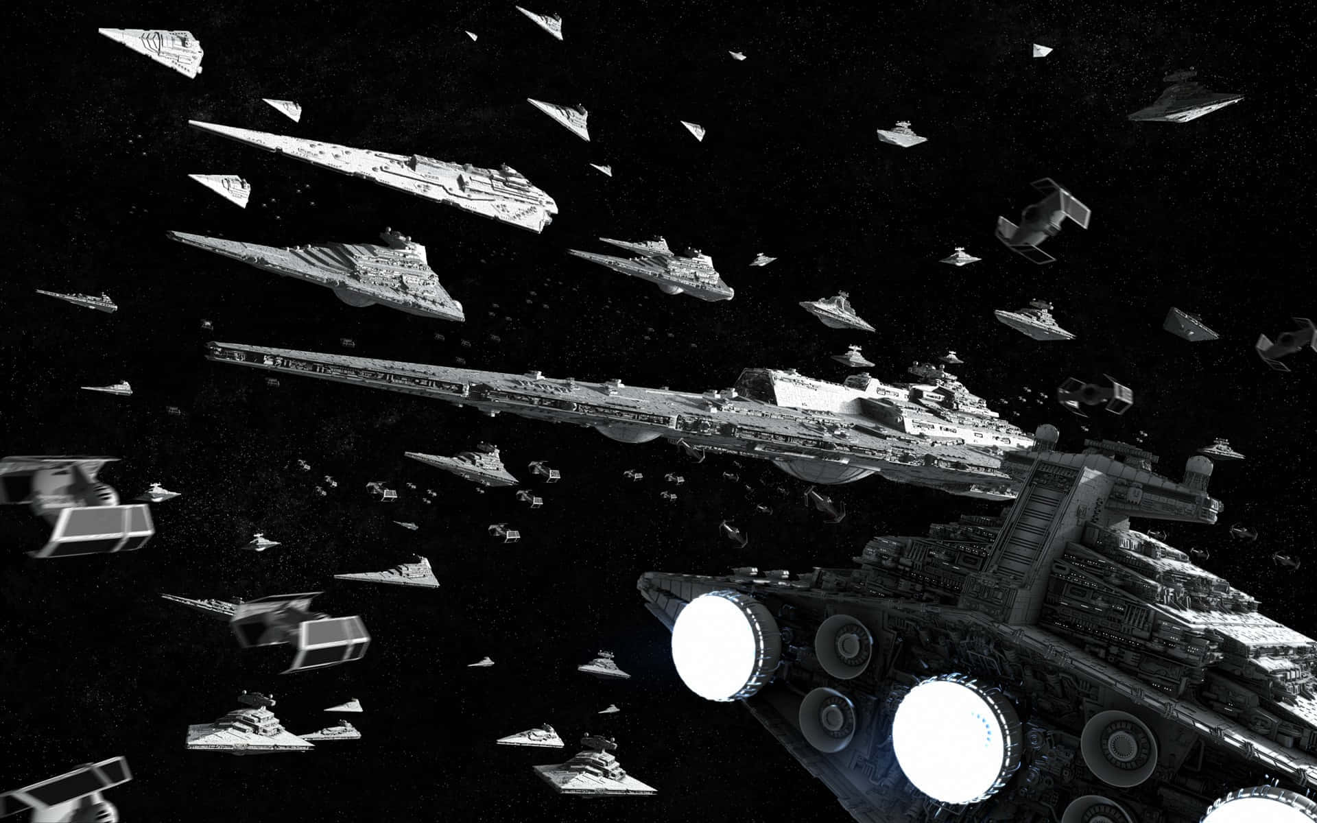 Imperial_ Fleet_ Advance_ Star_ Wars Wallpaper