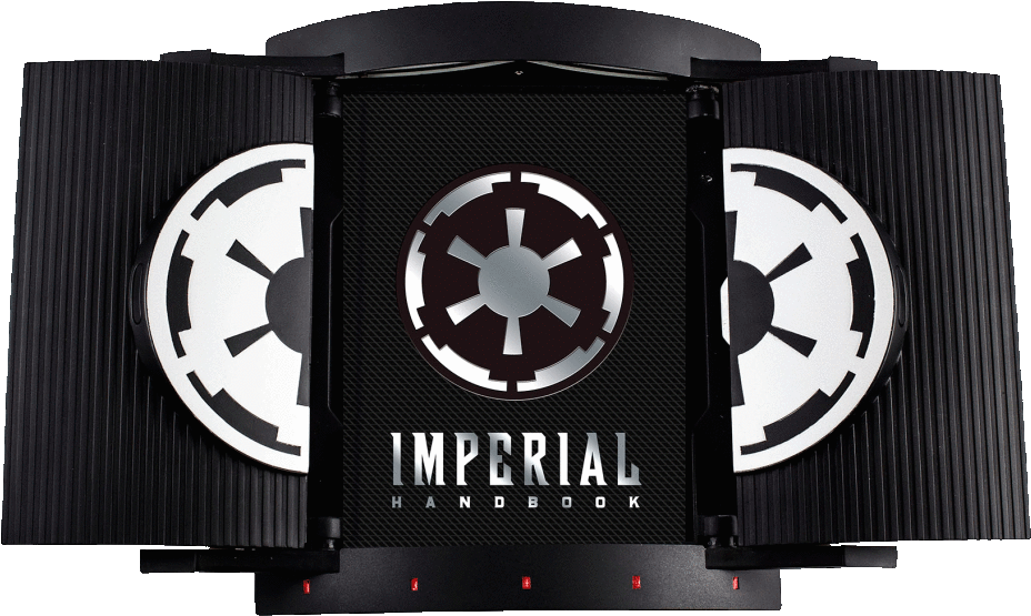 Imperial Handbookwith Galactic Empire Symbols PNG