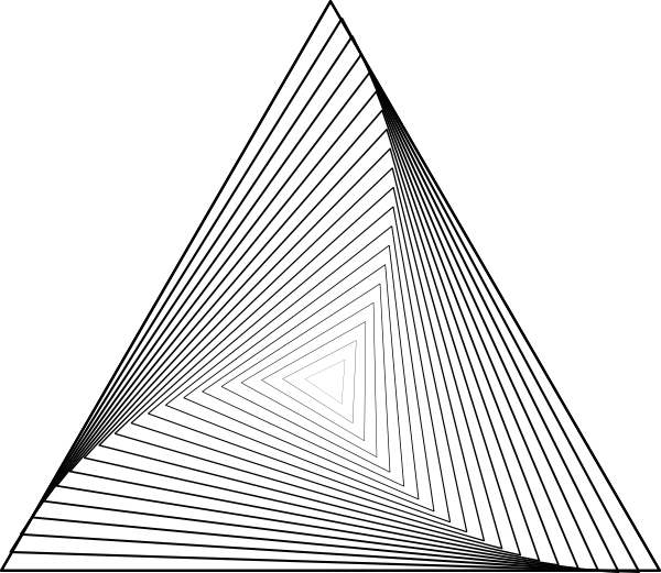 Impossible Triangle Illusion PNG