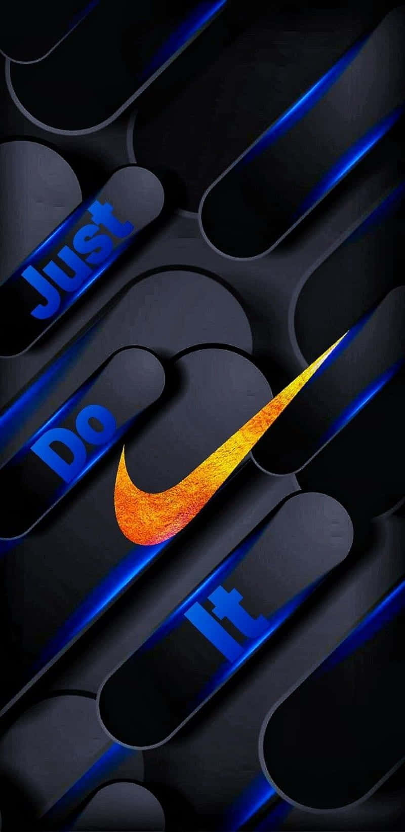 Impresionantefondo De Pantalla Nike En Azul Fondo de pantalla