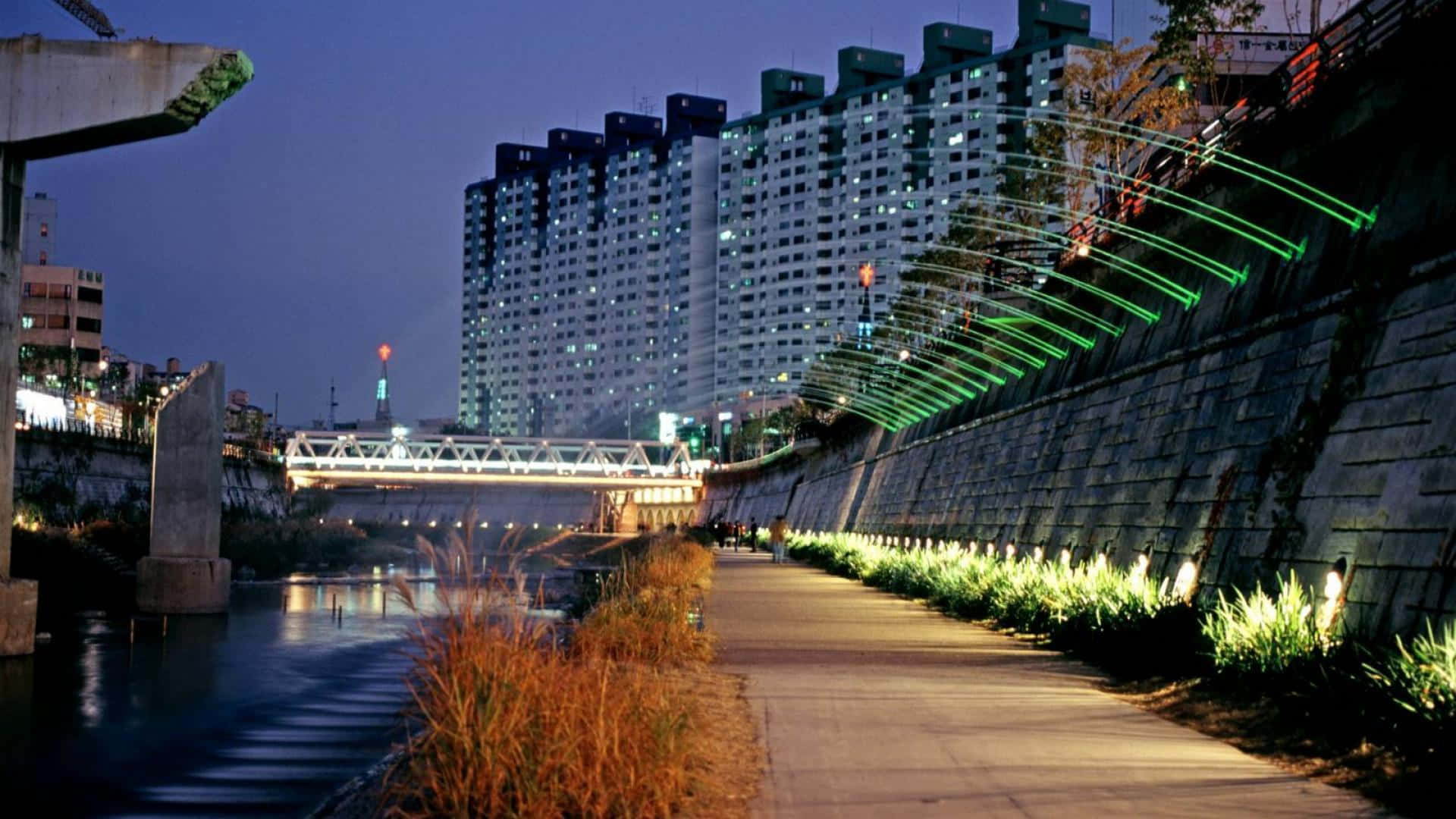 Impresionantepanorama Urbano De Corea Del Sur.